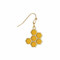 sweet honeycomb amber earrings