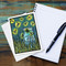 summer fireflies greeting card