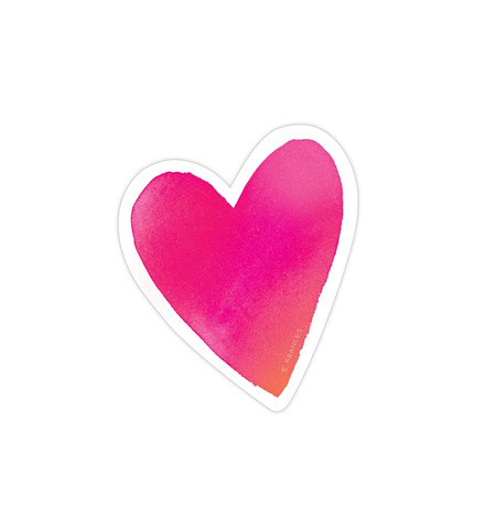 big heart sticker