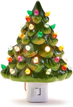 vintage christmas tree night light