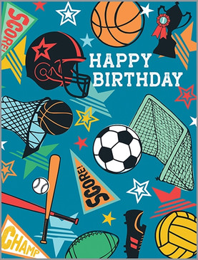 sports birthday card