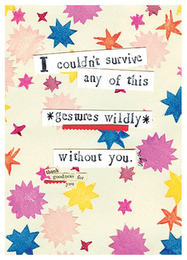 survive this thank you card