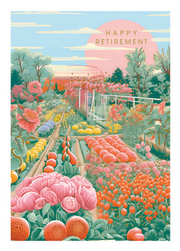 garden path retirement card
