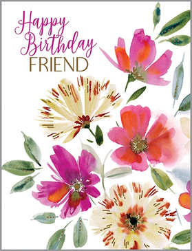 friend garden  birthday card