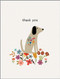 sweet doggy thank you card