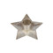 silver metal star candle taper