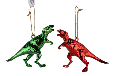 retro plastic dinosaur ornament