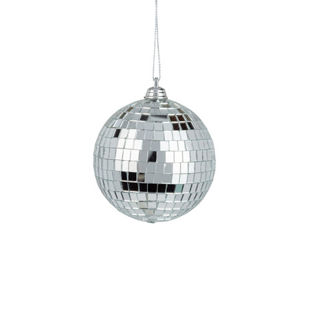 glass mirror ball ornament