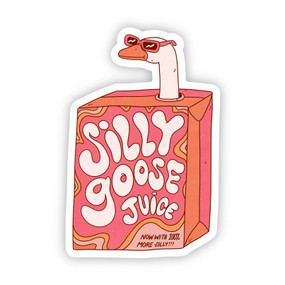 silly goose juice sticker