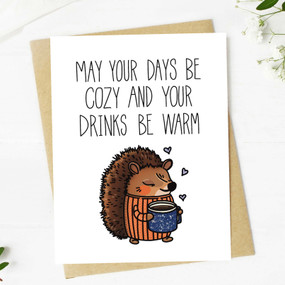 may your days be cozy fall card