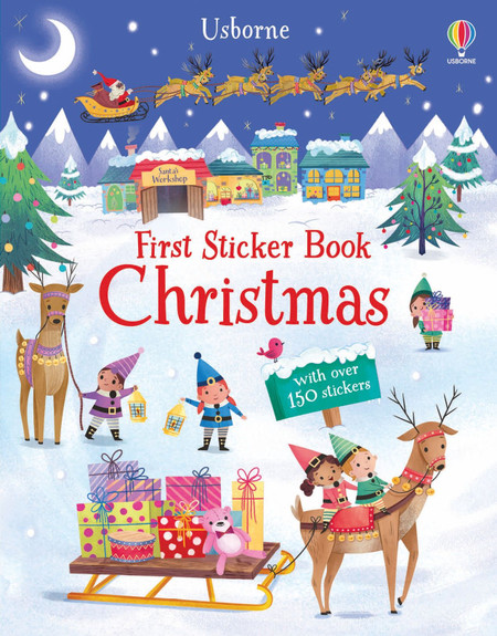 first sticker book christmas