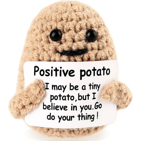 emotional support crochet plush - potato