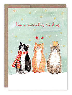 cats meowvelous holiday card