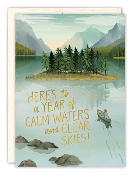 clear skies birthday card