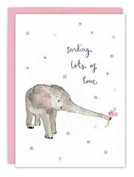 elephant lots of love valentine's day card