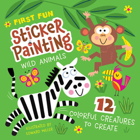 wild animals sticker painting activity book