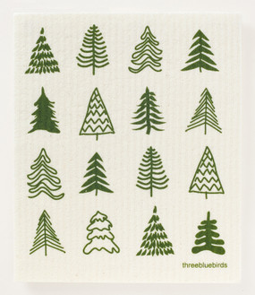 woodland trees swedish dishcloth