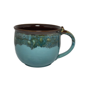 pottery latte mug