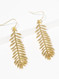 leaf dangle earrings