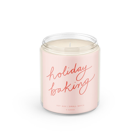 holiday baking hand poured candle