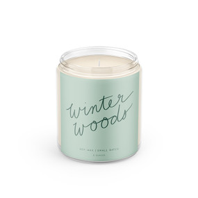 winter woods hand poured candle