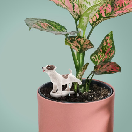 pee my plants dog garden statue