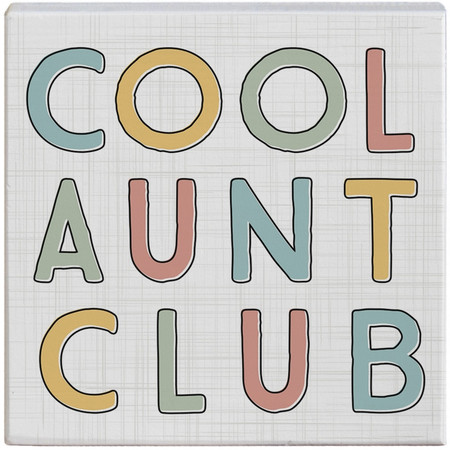 cool aunt club gift block