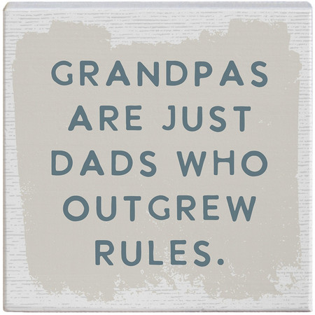 dad's outgrew rules small talk square