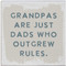 dad's outgrew rules small talk square