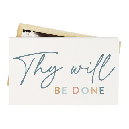 thy will be done prayer box