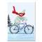 cruisin' bike polar bear holiday card