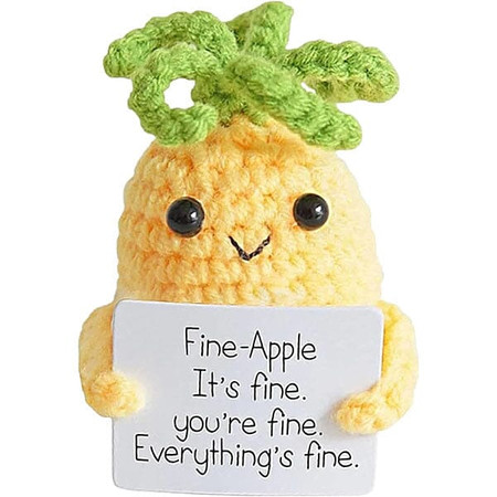 emotional support crochet plush - apple