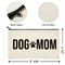 dog mom canvas zipper pouch