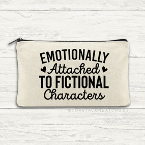 fictional characters canvas zipper pouch