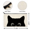 peeking cat canvas zipper pouch