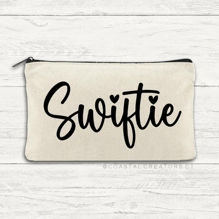 swiftie canvas zipper pouch