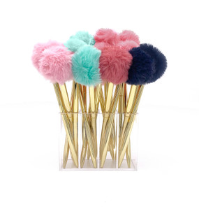 plush pom pom pen 