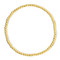 gold round bead bracelet