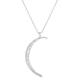 gilded moon pendant necklace