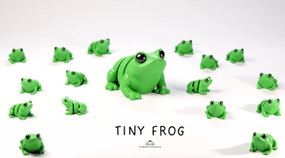 tiny baby 3D articulated fidget toy - frog