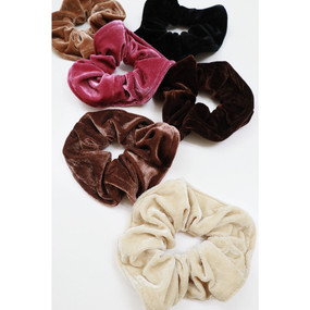 large soft tone velvet scrunchie