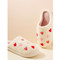 heart fuzzy fleece soft slippers