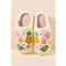 flower fuzzy fleece soft slippers