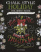 chalk style holiday coloring book