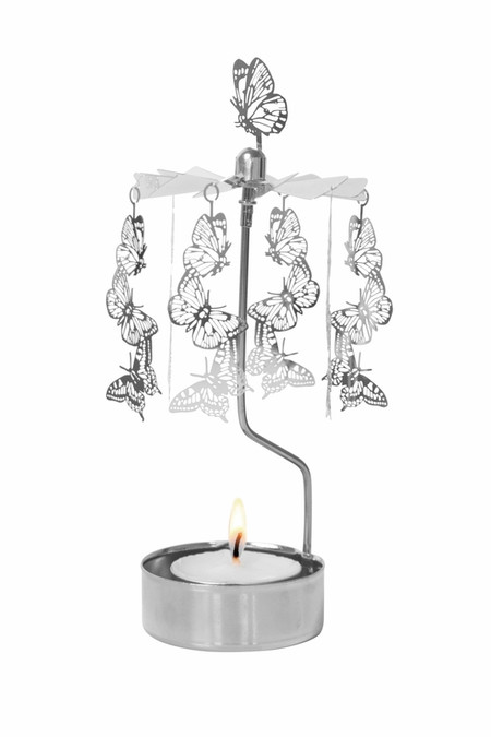 rotary candleholder butterflies