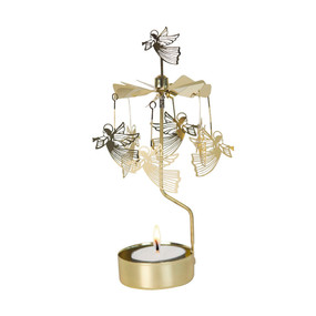 rotary candleholder flying angel