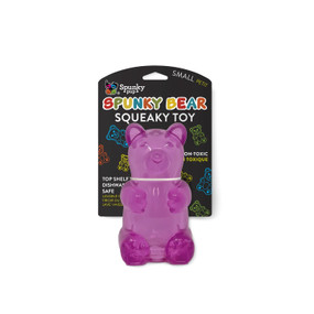 spunky bear squeak toy - small (assorted)