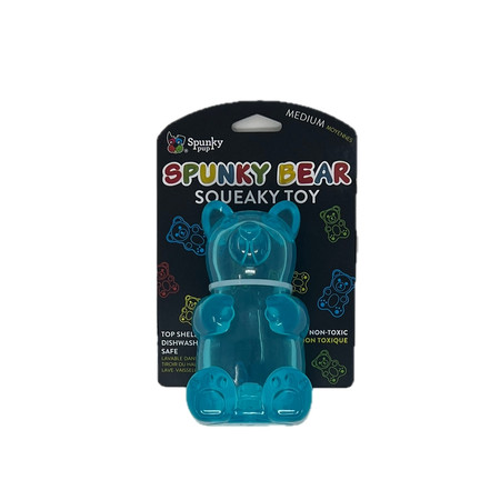 spunky bear squeak toy - medium (assorted)