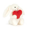 bashful red love heart bunny medium
