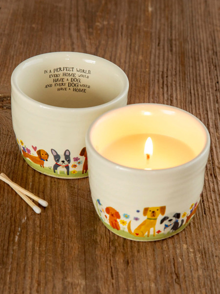 every dog secret message candle